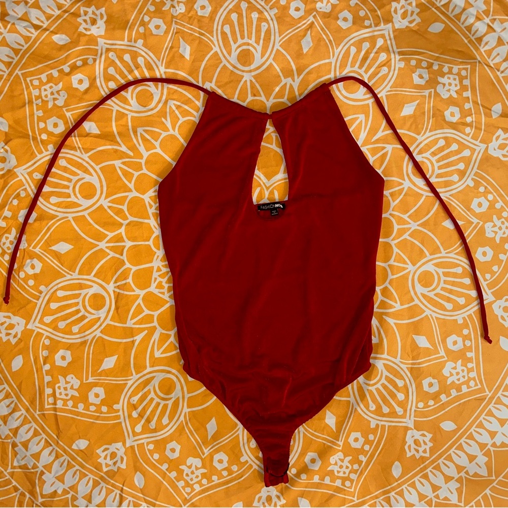 Chest cut out body suit